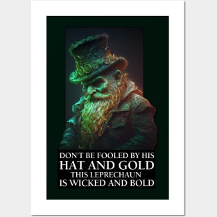 Saint Patrick's Day Cool Leprechaun Posters and Art